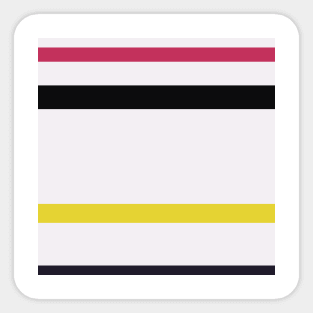 A tremendous arrangement of Very Light Pink, Raisin Black, Smoky Black, Dingy Dungeon and Sandstorm stripes. Sticker